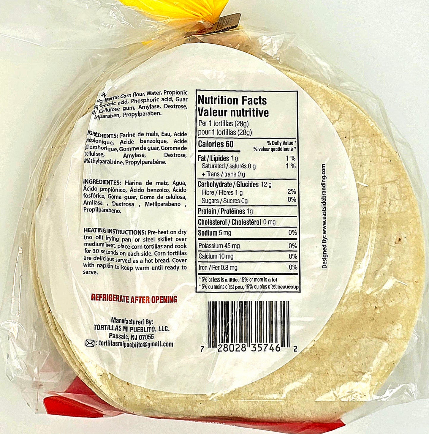 Corn Tortillas Don Chente 794g