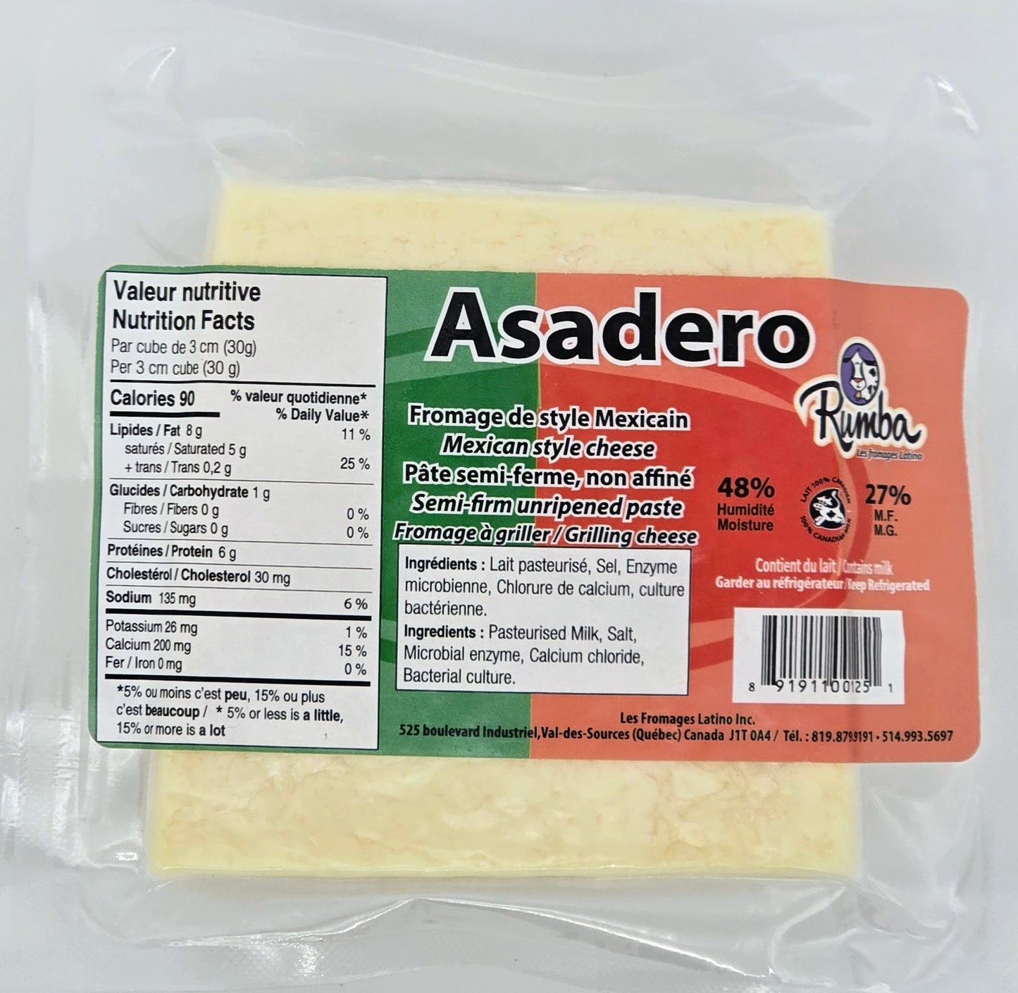 Rumba - Asadero Cheese