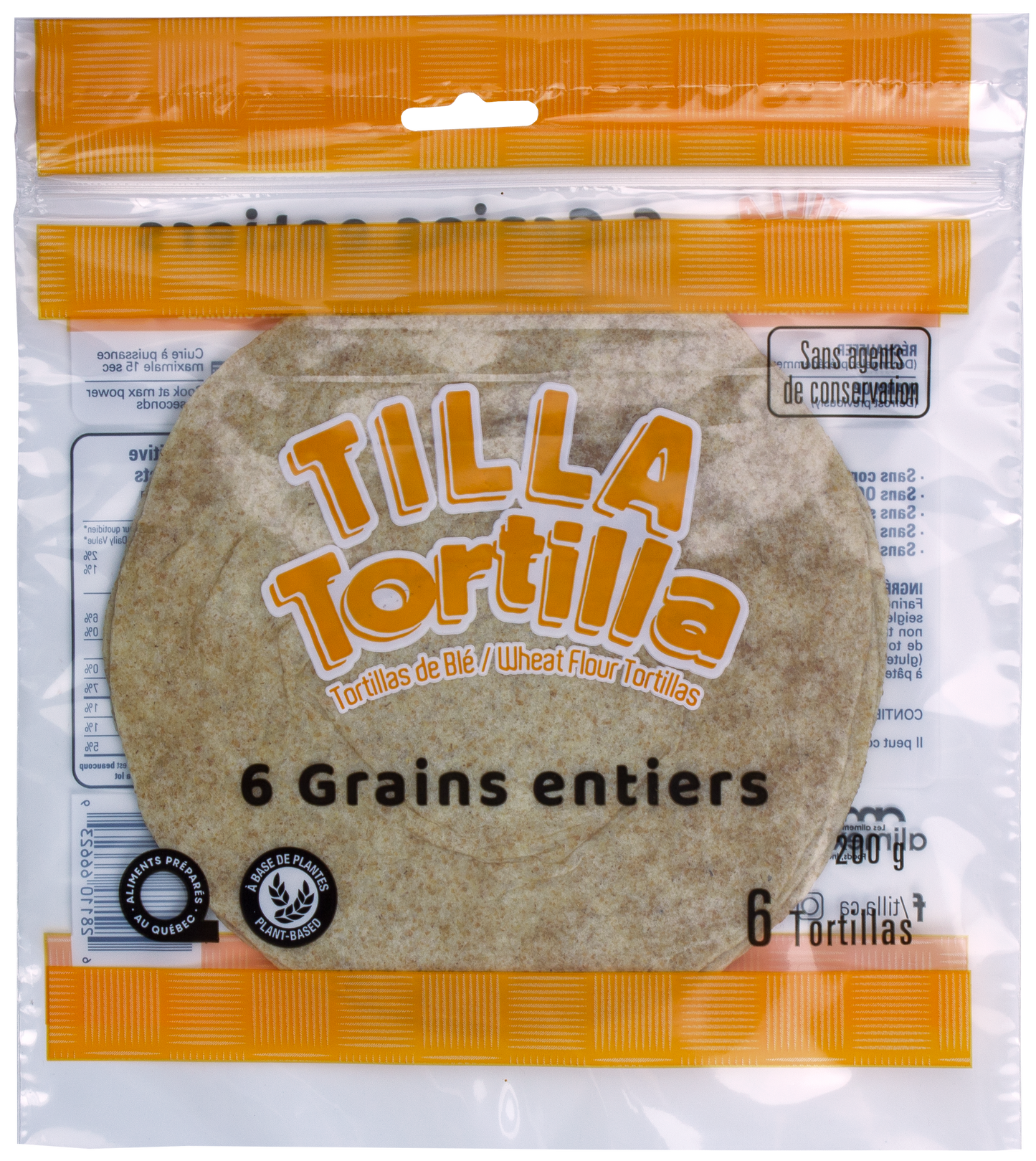 -Tilla Tortilla - 6 Grains - No Preservatives