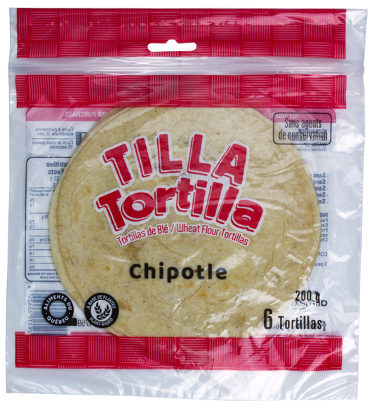 -Tilla Tortilla - Chipotle 7" - No Preservatives