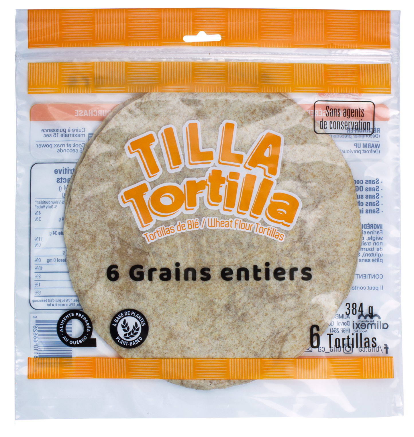 -Tilla Tortilla - 6 Grains - No Preservatives